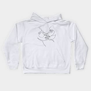 The kiss of lovers Kids Hoodie